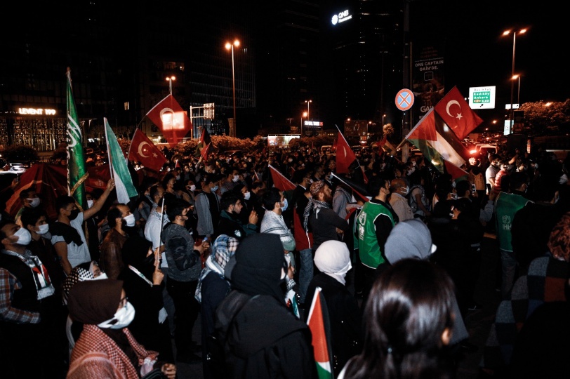 وقفة احتجاجية أمام القنصلية الإسرائيلية بإسطنبول (صور)