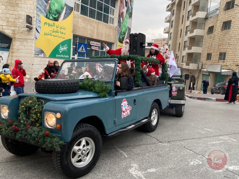 بلدية بيت لحم وفريق بيت لحم للدفع الرباعي يطلقون فعالية "سانتا عَ الطريق"