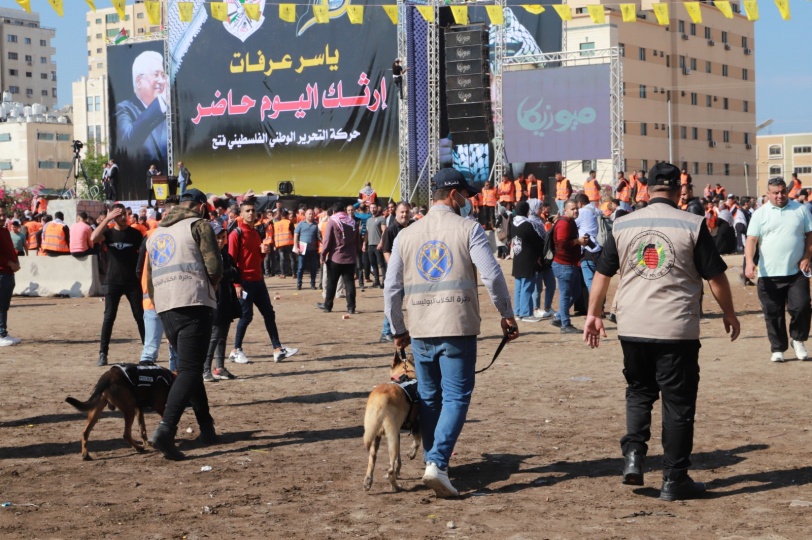 داخلية غزة تؤمن مهرجان إحياء ذكرى رحيل الرئيس "عرفات"