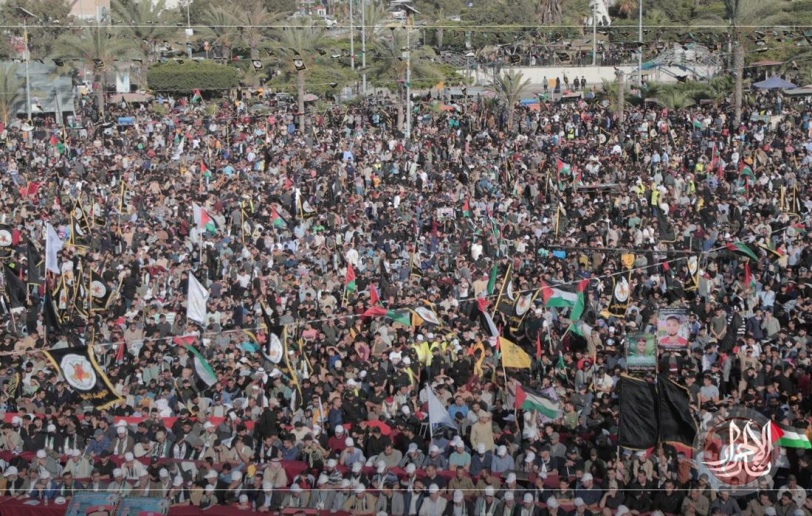 مهرجان حاشد للجهاد بغزة وجنين وصيدا تأبينا لشهداء ثأر الاحرار 