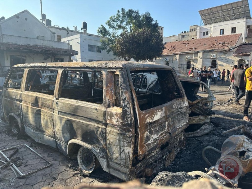 صور- آثار مجزرة مستشفى المعمداني