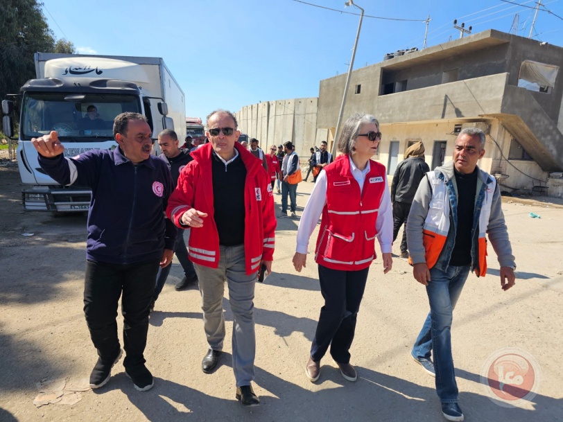 رئيس الهلال الأحمر الفلسطيني يصل غزة.