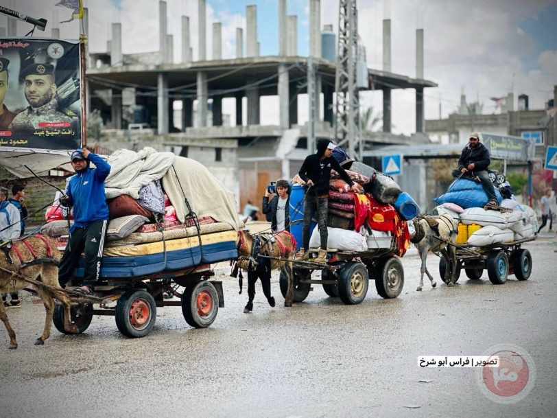 صور- غارات إسرائيلية مكثفة تدفع بسكان شرق رفح للنزوح نحو الغرب