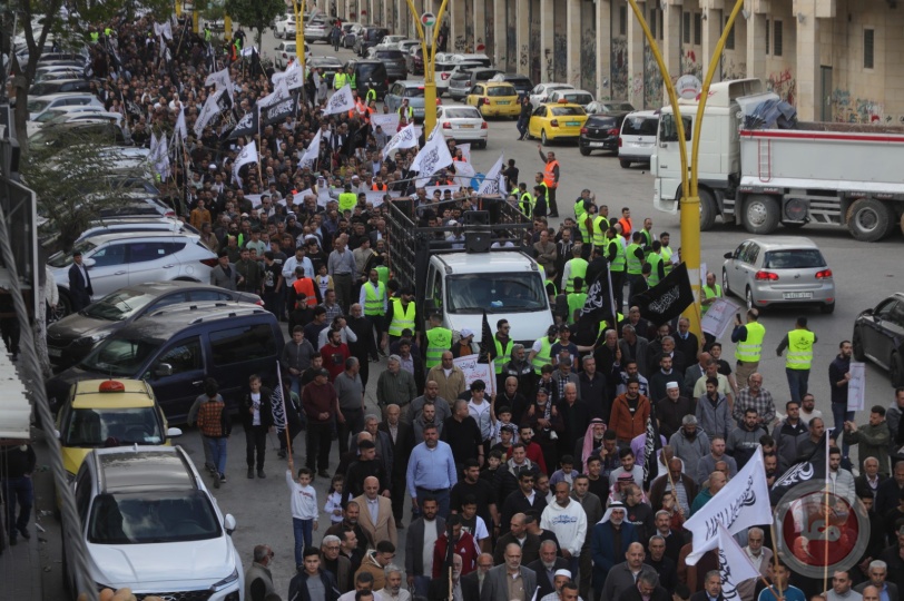 مسيرة حاشدة لحزب التحرير في الخليل نصرة لغزة