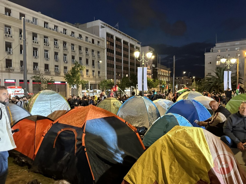 اليونان-  تنظيم حملة دعم للحركة الطلابية العالمية ضد الابادة