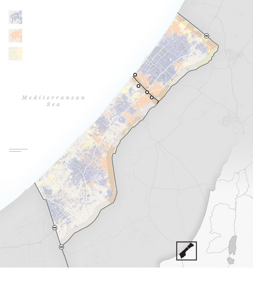 صور جوية تكشف خطة إعادة الانتشار الإسرائيلية في غزة (صور)