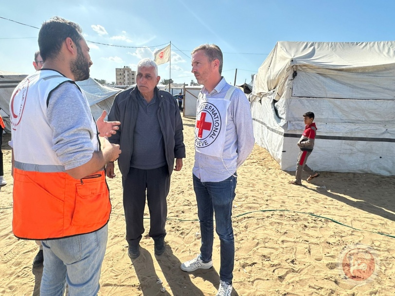 الهلال الاحمر الفلسطيني يستقبل رئيس اللجنة الدولية للصليب الأحمر في فلسطين والاراضي المحتلة