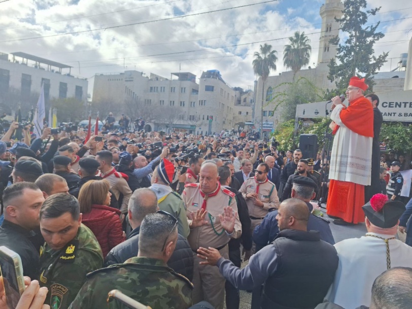 صور- وصول موكب بطريرك القدس للاتين إلى بيت لحم