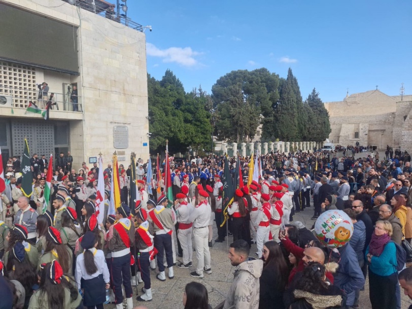 صور- وصول موكب بطريرك القدس للاتين إلى بيت لحم