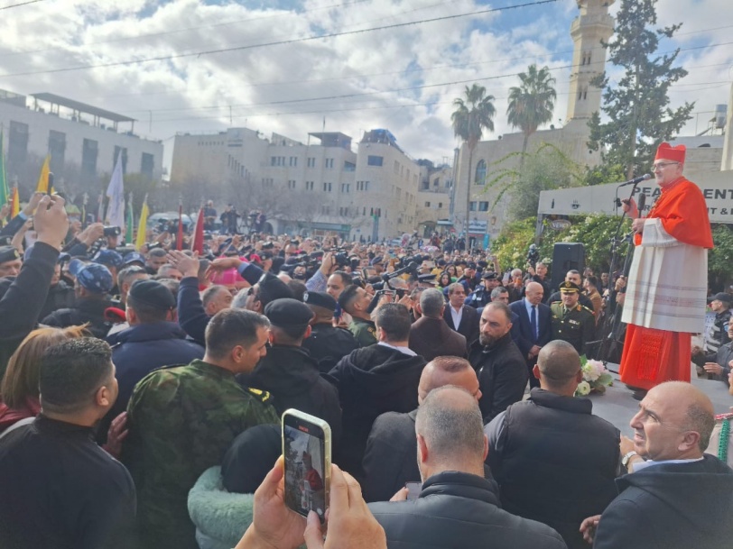 صور- وصول موكب بطريرك القدس للاتين إلى بيت لحم