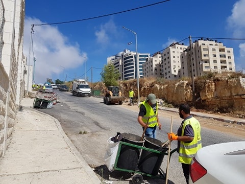 بلدية رام الله تباشر حملة شاملة لتأهيل الاحياء