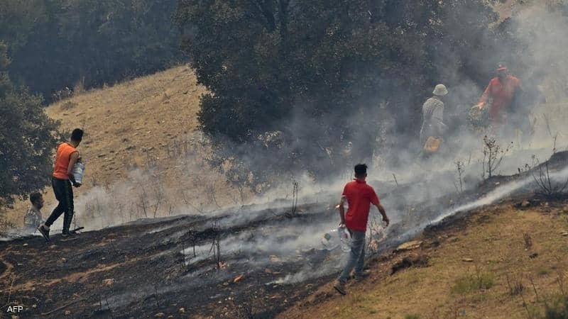 النجاح بإخماد جميع الحرائق في ولاية تيزي وزو الجزائرية