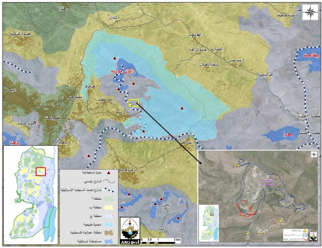 مخطط استيطاني يستهدف 201 دونما من أراضي عزموط ودير الحطب في نابلس