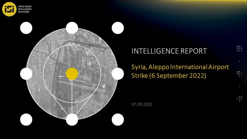 تقرير استخباراتي إسرائيلي: مدرج مطار حلب تلقى 3 ضربات الليلة الماضية