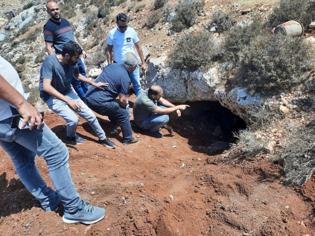 الكشف عن تنقيب موقع اثري في إحدى قرى شمال غرب القدس