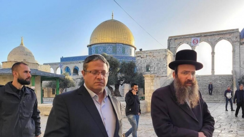 On the second Passover - Ben Gvir storms Al-Aqsa