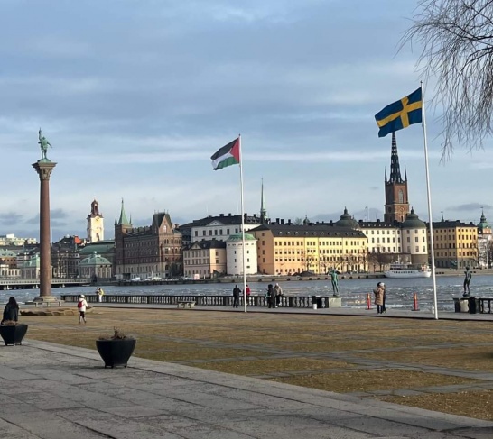 سفيرة فلسطين لدى السويد تلتقي رئيس مجلس مدينة  ستوكهولم 