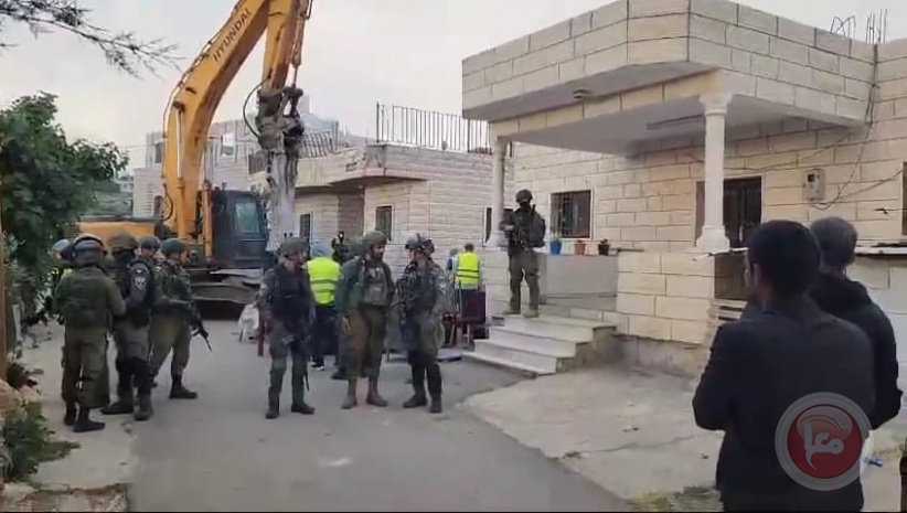 Updated - The occupation forces demolished two houses in Beit Ummar