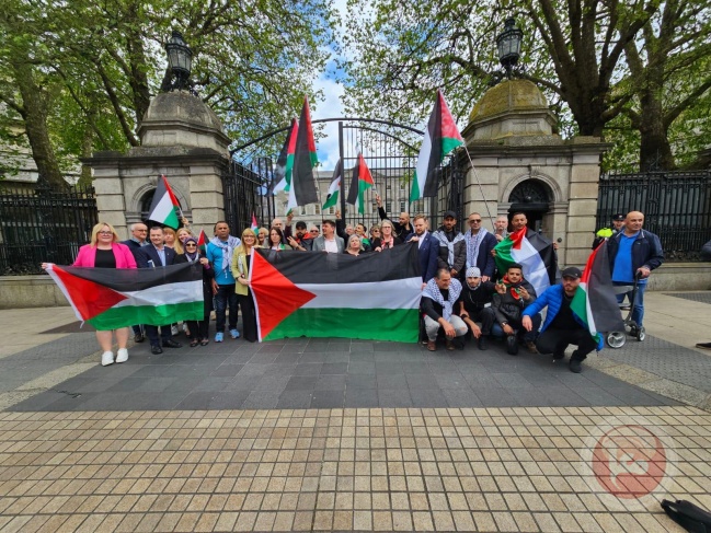 The Palestinian community celebrates Ireland's recognition of the State of Palestine.