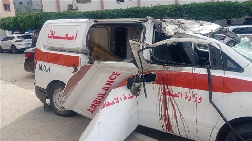 The Ministry of Health condemns the targeting of an ambulance in Rafah