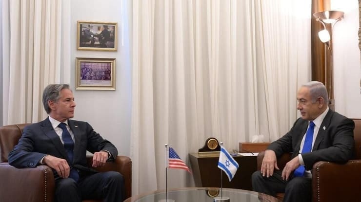 Blinken briefs Netanyahu on efforts regarding the “post-war plan in Gaza”