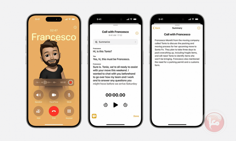 ميزة تسجيل المكالمات تصل لـ&quot;آيفون&quot; مع تفريغ نصي وإشعارات خصوصية