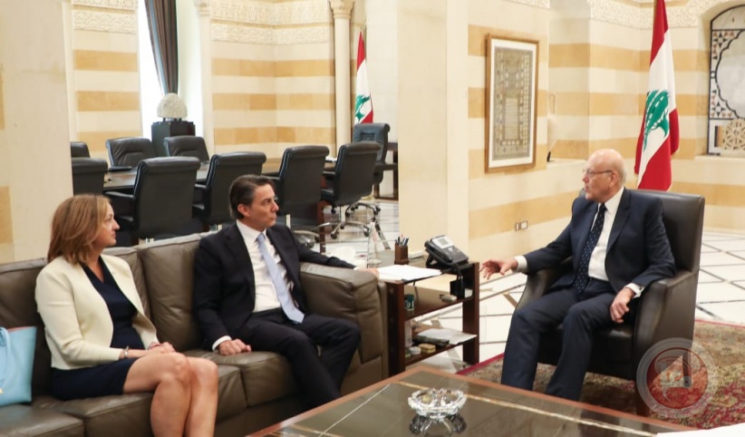 Mikati during Hochstein's reception: The key to the solution is a ceasefire in Gaza