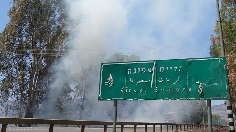 Hezbollah missiles cause fires in Kiryat Shmona