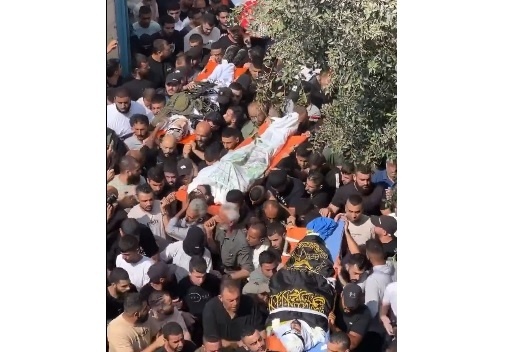 Funeral of 10 martyrs in Jenin city and camp