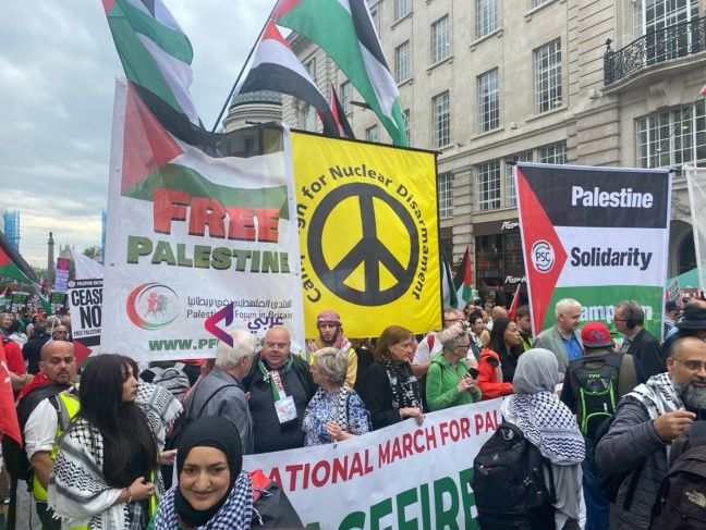 Demonstrations in cities and capitals around the world condemning the aggression on the Gaza Strip