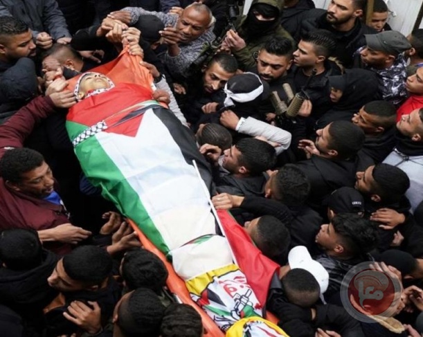 Tubas residents bid farewell to martyr Abu Dawas