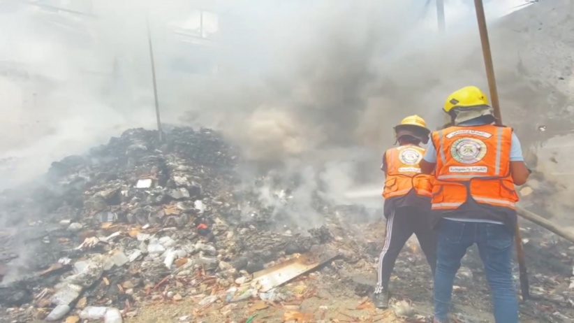 Fire breaks out after Israeli bombing targets medicine warehouse in Rafah