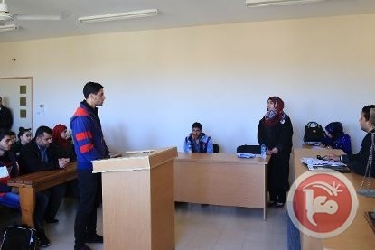 كلية الحقوق في الجامعة العربية الامريكية تعقد محكمة صورية