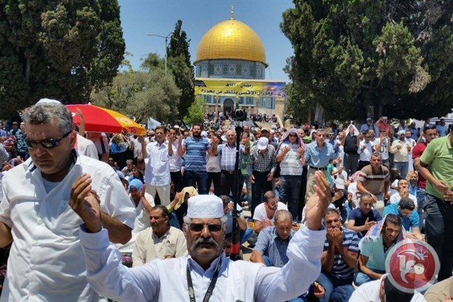 صور- أكثر من ربع مليون يؤدون الجمعة في الاقصى واستعدادات لاحياء القدر