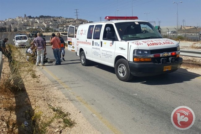 An Israeli soldier was injured when he was run over, west of Ramallah