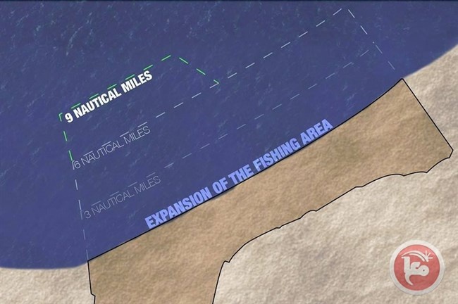 اسرائيل تقرر توسيع منطقة الصيد في جنوب غزة من 6 إلى 9 اميال بحرية