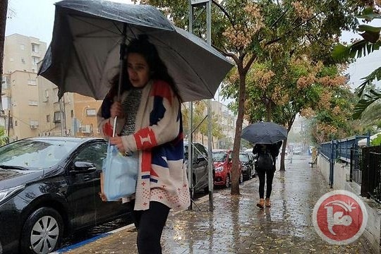 الطقس: جو شديد البرودة وأمطار غزيرة مصحوبة بعواصف