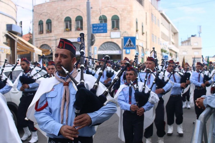 كشافة هلال القدس تقيم عروضا في القدس ونابلس وعيلوط